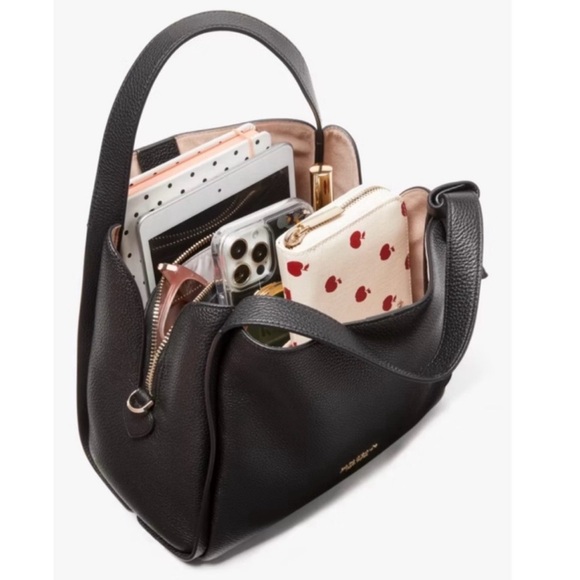 Kate Spade Knott Pebbled Leather Medium Crossbody Hobo Bag - Picture 4 of 12